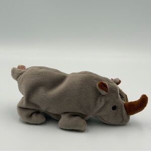 Ty Beanie Baby 1996 Retired - Spike the Rhino - Plush with Tags